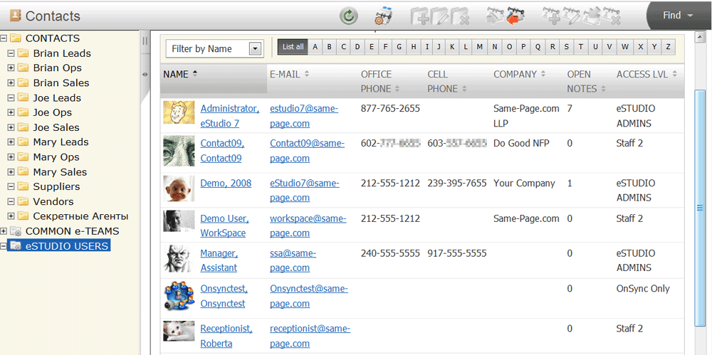 contact management software