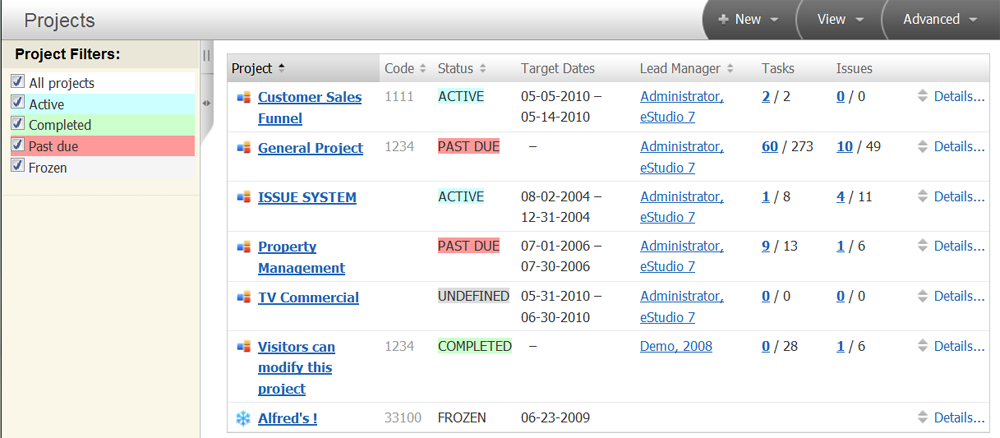 Project List